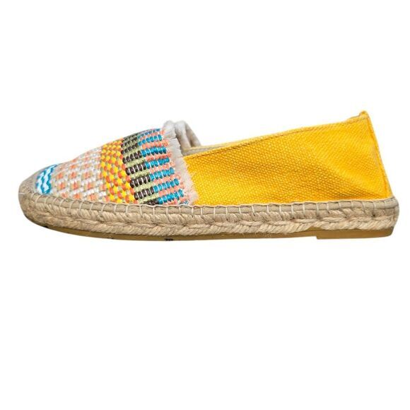 Vidorreta Made in Spain Women's Espadrilles Yellow Canvas Size EU 37 / US‎ 6.5 - Picture 1 of 8